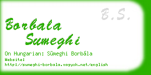 borbala sumeghi business card